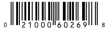 Barcode 021000602698