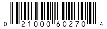 Barcode 021000602704
