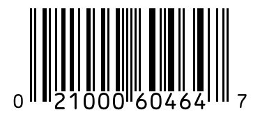 Barcode 021000604647