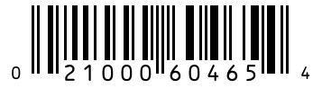 Barcode 021000604654