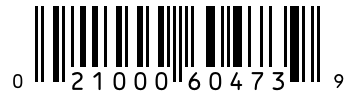 Barcode 021000604739