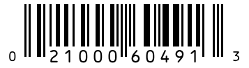Barcode 021000604913