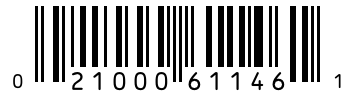 Barcode 021000611461