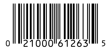 Barcode 021000612635