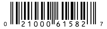 Barcode 021000615827