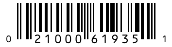 Barcode 021000619351