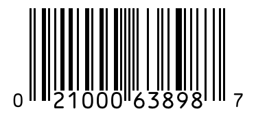 Barcode 021000638987