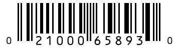 Barcode 021000658930