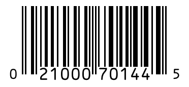 Barcode 021000701445