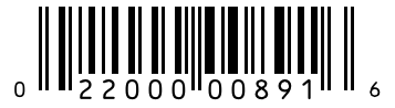 Barcode 022000008916