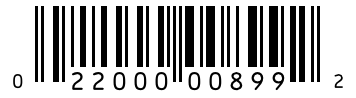 Barcode 022000008992