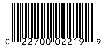 Barcode 022700022199