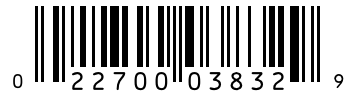 Barcode 022700038329