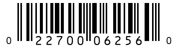 Barcode 022700062560