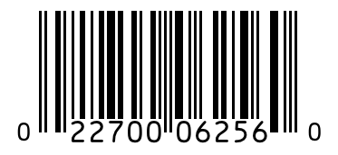 Barcode 022700062560