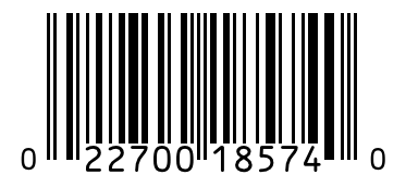 Barcode 022700185740
