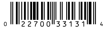 Barcode 022700331314