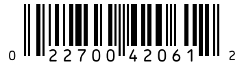 Barcode 022700420612