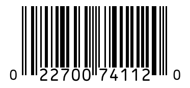 Barcode 022700741120