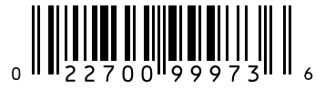 Barcode 022700999736
