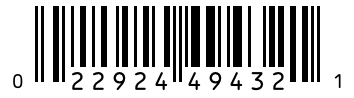 Barcode 022924494321