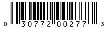 Barcode 030772002773
