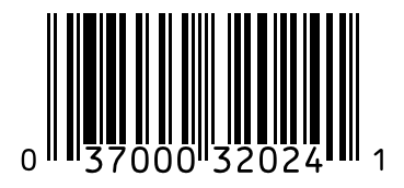 Barcode 037000320241