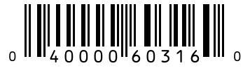 Barcode 040000603160