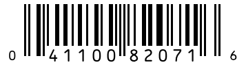 Barcode 041100820716