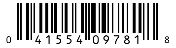 Barcode 041554097818