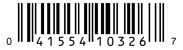Barcode 041554103267