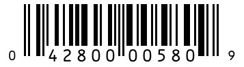 Barcode 042800005809