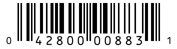 Barcode 042800008831