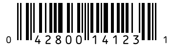 Barcode 042800141231