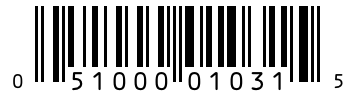 Barcode 051000010315