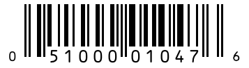 Barcode 051000010476