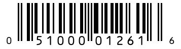 Barcode 051000012616