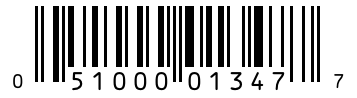 Barcode 051000013477