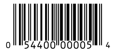 Barcode 054400000054