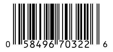 Barcode 058496703226