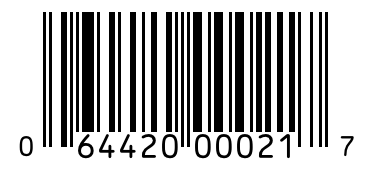 Barcode 064420000217