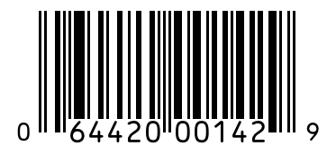 Barcode 064420001429