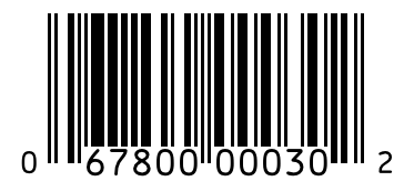 Barcode 067800000302
