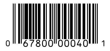 Barcode 067800000401