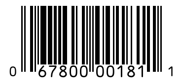Barcode 067800001811