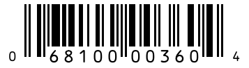 Barcode 068100003604