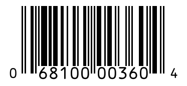 Barcode 068100003604
