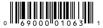 Barcode 069000010631