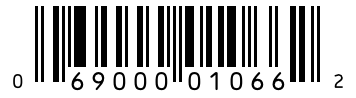 Barcode 069000010662