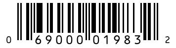 Barcode 069000019832